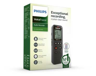 Philips DVT1160 Voice Tracer Audio Recorder